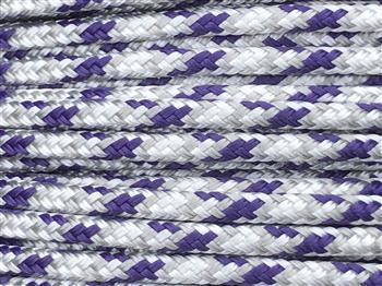 Appaloosa - Purple-Silver-White halter - 6mm * - Cams Cords