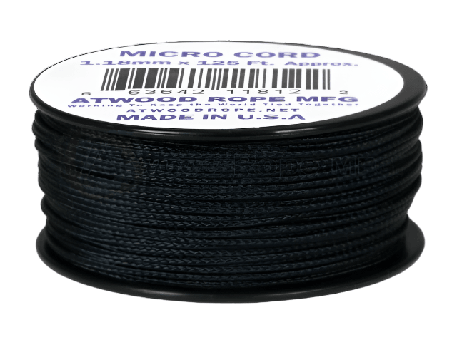 Atwood Micro Cord 1.18mm - Black - Cams Cords