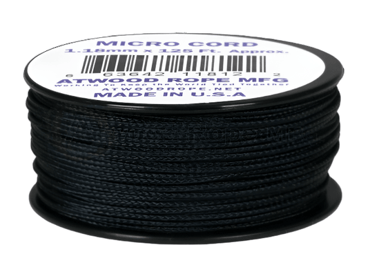 Atwood Micro Cord 1.18mm - Black - Cams Cords