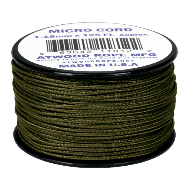 Atwood Micro Cord 1.18mm - Olive Drab - Cams Cords