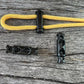Barrel Toggle - Metal - double end Black - Cams Cords