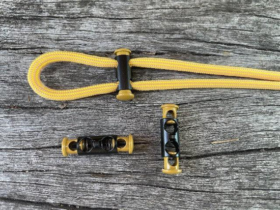 Barrel Toggle - Metal - double end Yellow - Cams Cords