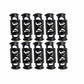 Barrel Toggle - Metal - double end Black