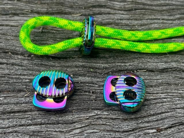 Bean Toggle - Metal - Rainbow - Cams Cords