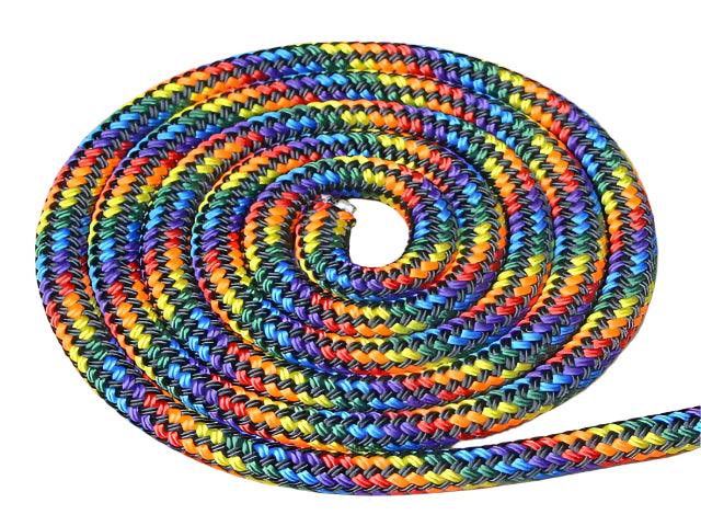 Black Rainbow Lead Rope - 14mm - Cams Cords
