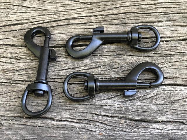 Black Snap Hooks - 12mm (1/2 inch) - Cams Cords