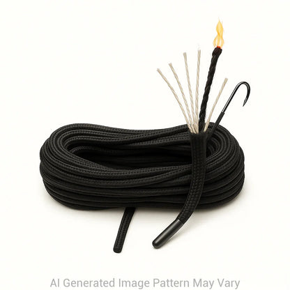 Fish n Fire Black Survival  550 Paracord Shoelaces
