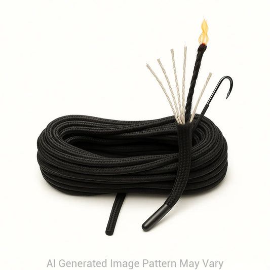 Fish n Fire Black Survival  550 Paracord Shoelaces
