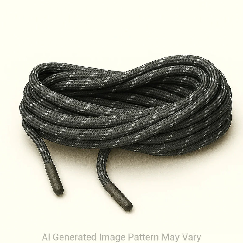 Black  550 Paracord Reflective Shoelaces