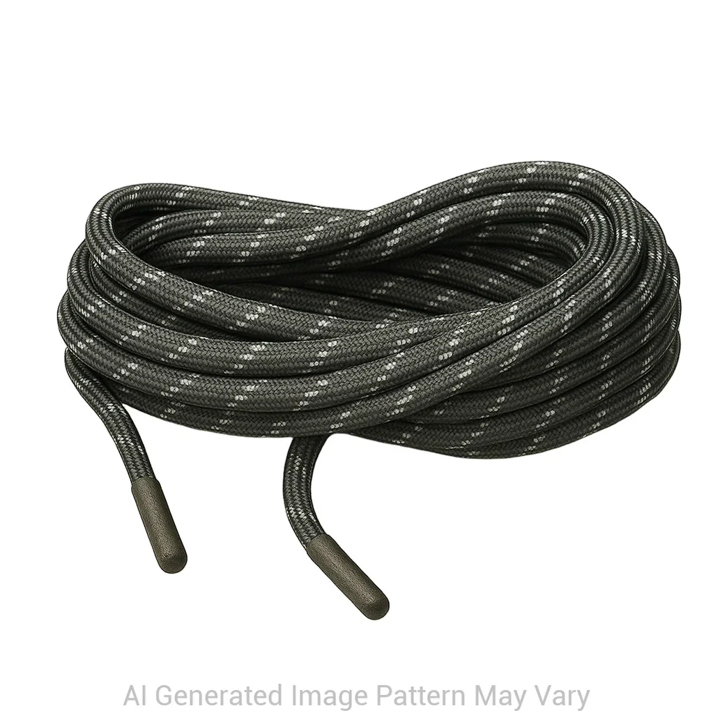 Black Glow In the Dark 550 Pracord Shoelaces