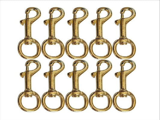 Brass Snap Hooks - 15mm - Cams Cords