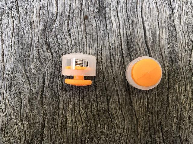 Button Toggle - Clear & Orange - Cams Cords