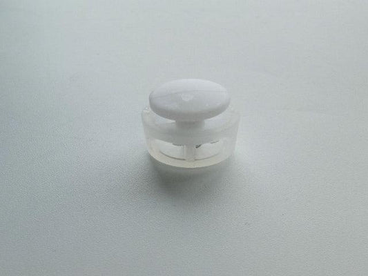Button Toggle - Clear & White - Cams Cords