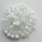 Button Toggle - Clear & White - Cams Cords
