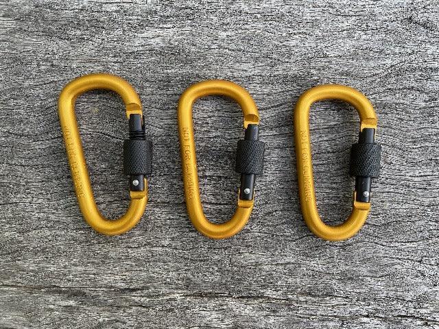 Carabiner - Gold 80mm - Cams Cords