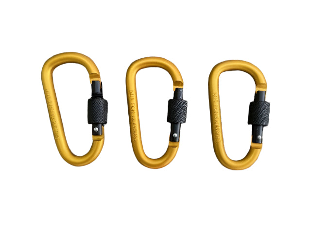 Carabiner - Gold 80mm - Cams Cords