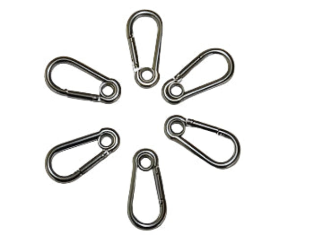 Carabiners - 40mm Stainless Steel - Cams Cords
