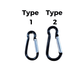 Carabiners - Black (Type 1) - Cams Cords