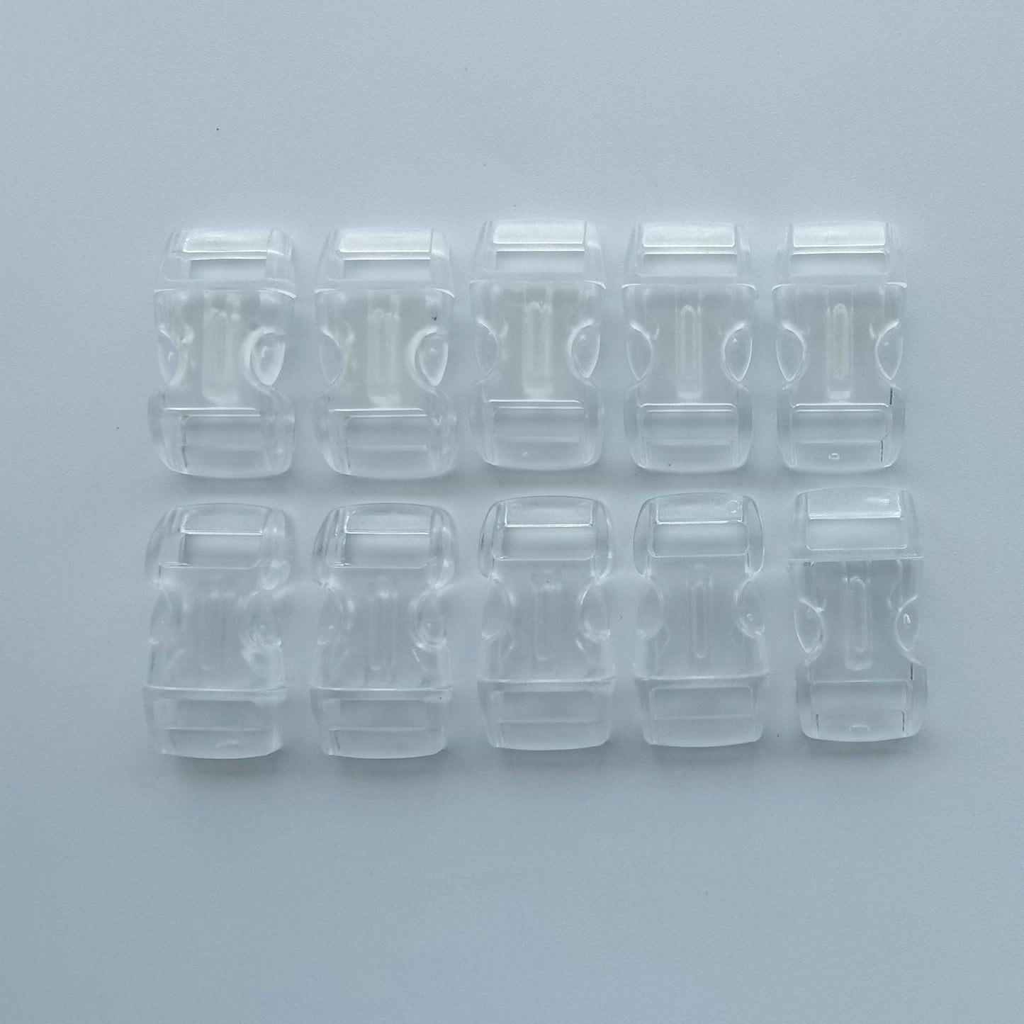Clear Buckles - 10mm - Cams Cords