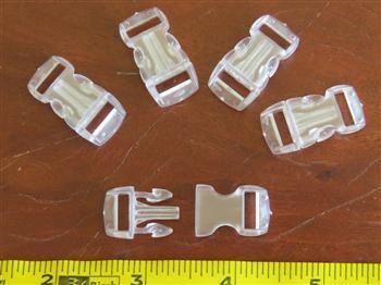 Clear Buckles - 10mm - Cams Cords