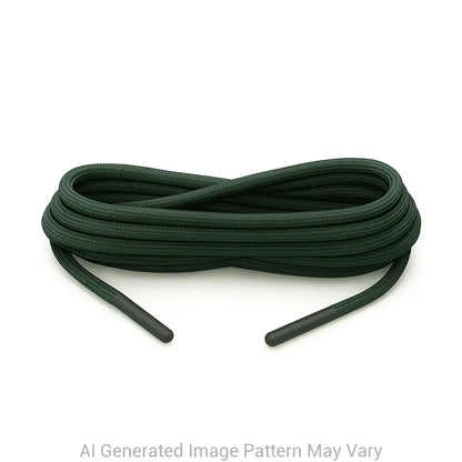 Dark Green 550 Paracord Shoelaces