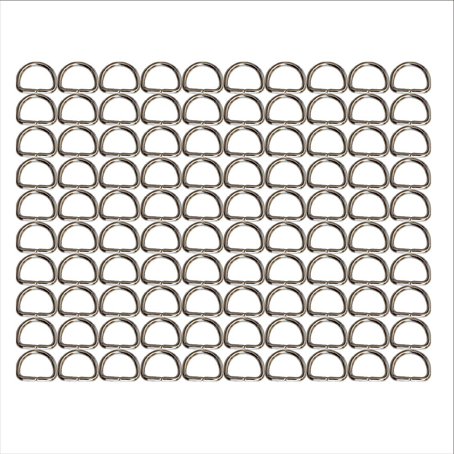 Dee Rings - 12mm Silver - Cams Cords