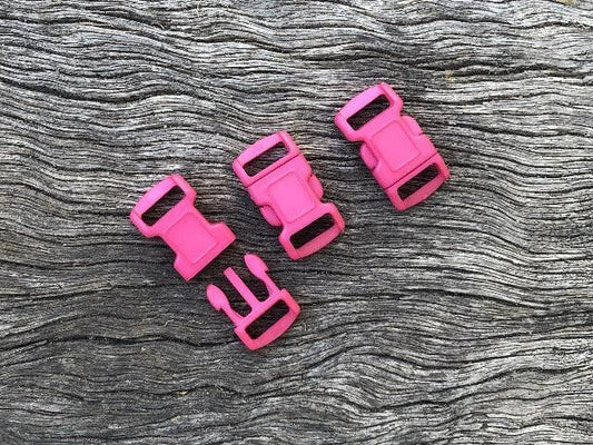 Fluoro Pink Buckles - 10mm - Cams Cords