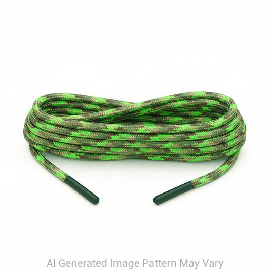 Neon Green Flame 550 Paracord Shoelaces
