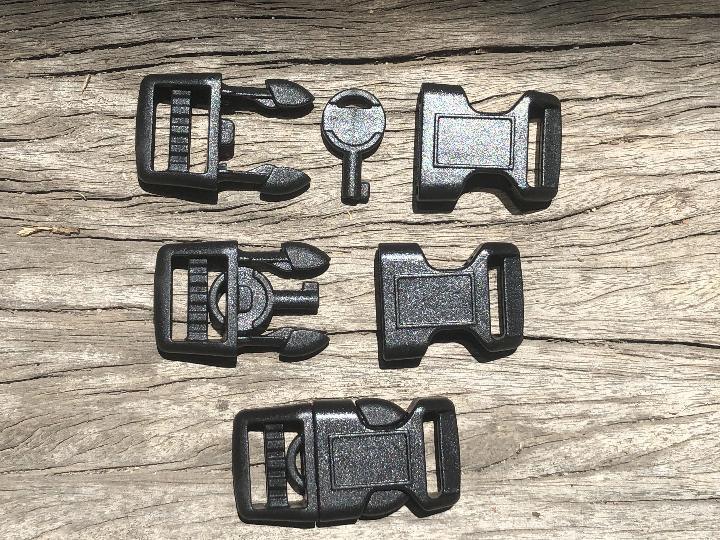 Handcuff Key Black Buckles - 15mm - Cams Cords