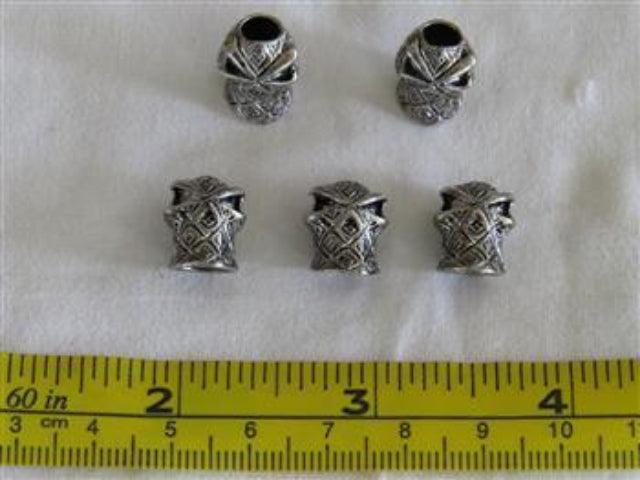 Helmet Bead - Silver - Cams Cords