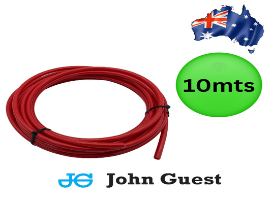 JOHN GUEST 12mm Red Tube - Caravan & RV Hot Water Plumbing Pipe | 10m Coil | Free Delivery - Cams Cords