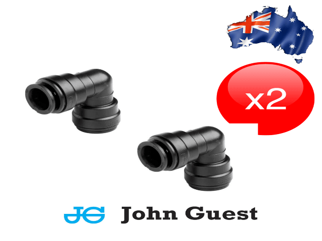 John Guest Speed Fit 12mm x 90 Degree Elbow Connector Twin Pack with FREE Delivery - Cams Cords