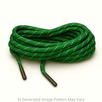 Kelly Green  550 Paracord Reflective Shoelaces