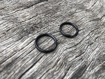 Key Rings / Split Rings - Black 15mm - Cams Cords