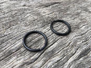 Key Rings / Split Rings - Black 20mm - Cams Cords