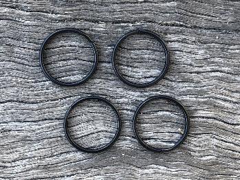 Key Rings / Split Rings- Black 25mm - Cams Cords
