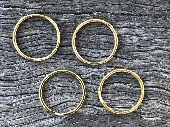 Key Rings / Split Rings - Gold 25mm - Cams Cords