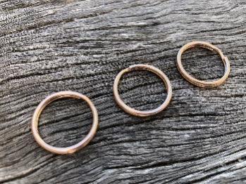 Key Rings / Split Rings - Rose Gold 25mm - Cams Cords
