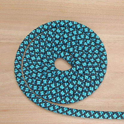 Lattice- Aqua-Black halter - 8mm - Cams Cords