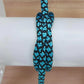Lattice- Aqua-Black halter - 8mm - Cams Cords