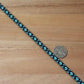 Lattice- Aqua-Black halter - 8mm - Cams Cords