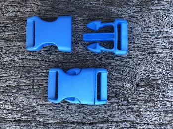 Light Blue - 25mm Curved side release buckle - Cams Cords