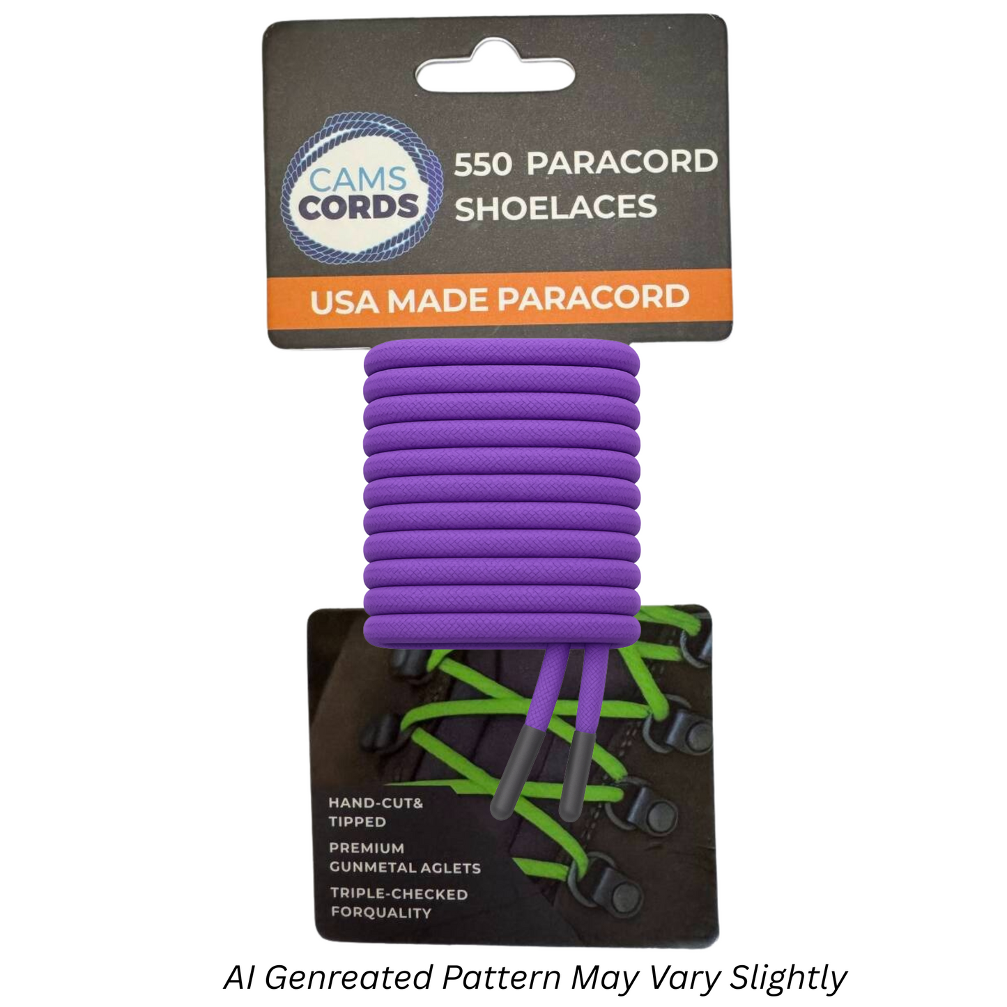 Lilac 550 Paracord Shoelaces
