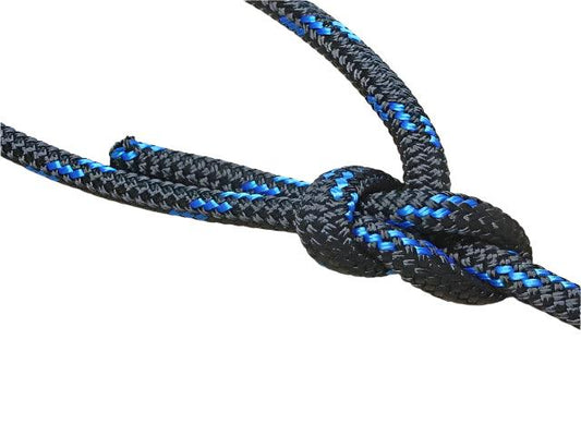 Marine Rope - Black with Blue Flecks - 12mm - Cams Cords