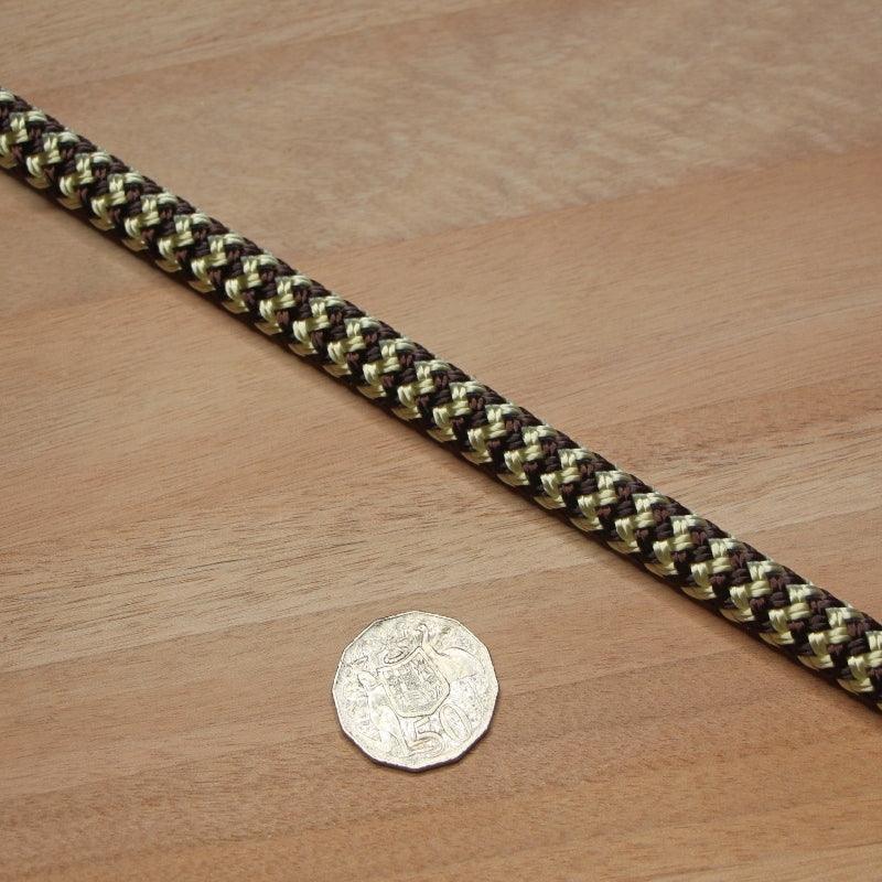 Marine Rope - Dark Brown/Beige zigzag 12mm* – Cams Cords