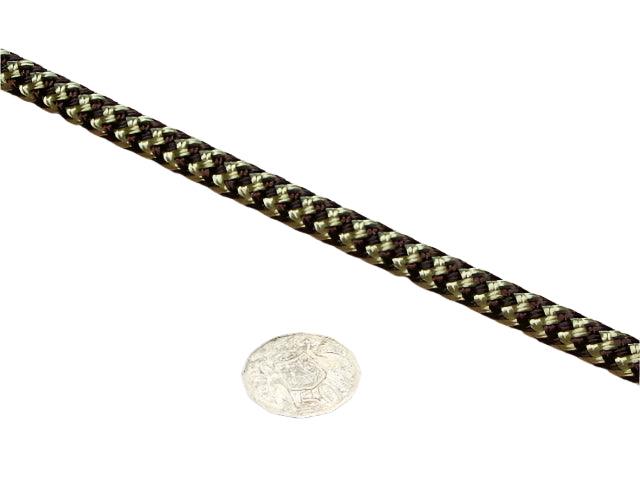 Marine Rope - Dark Brown/Beige zigzag 12mm* - Cams Cords