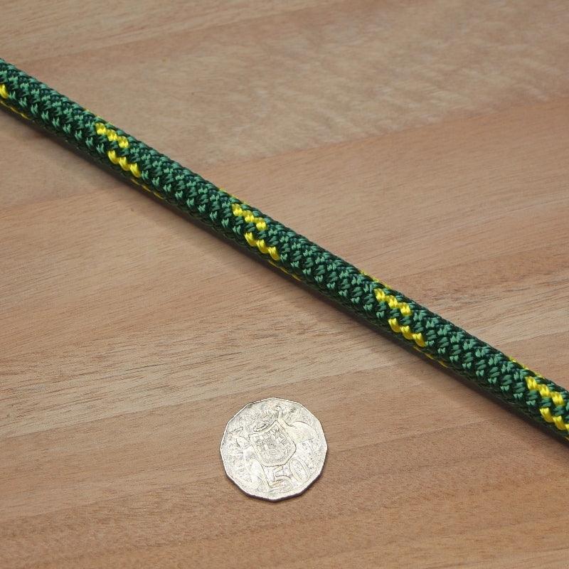 Marine Rope - Green & Yellow Fleck - 12mm* - Cams Cords