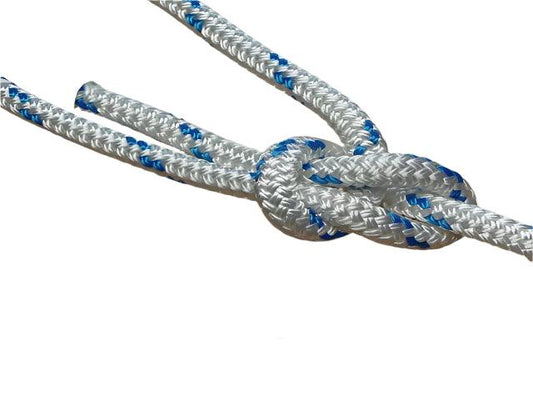 Marine Rope - White & Blue Fleck - 14mm - Cams Cords