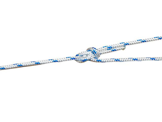 Marine Rope - White & Blue fleck - 6mm - Cams Cords