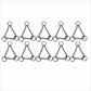 Martingale Collar kit - 20mm Chrome Plated D Ring - Cams Cords